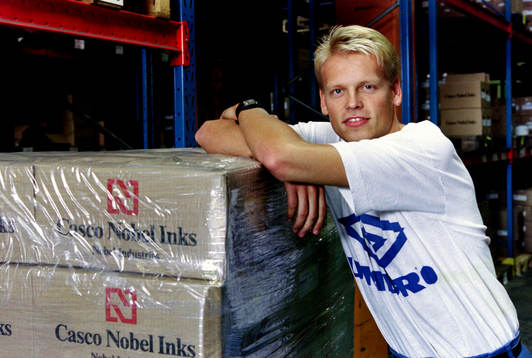 Fredrik Sandell på jobbet