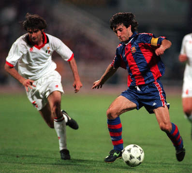 Filippo Galli, Milan och Jose Maria Bakero, Barcelona