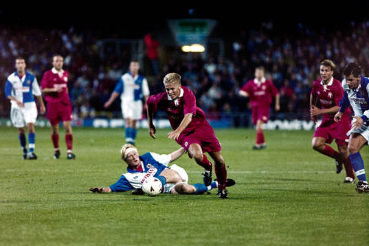 Fredrik Sandell, Trelleborg Rundar Colin Hendry, Blackburn