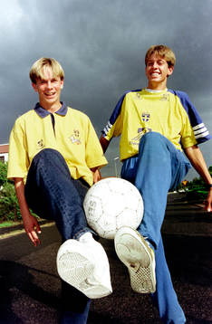 Tobias Linderoth och Kristian Augustsson från IFK