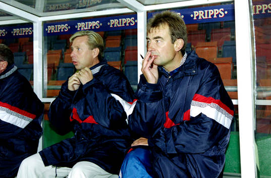 Claes Malmberg, ass. tränare och Tom Prahl, tränare i