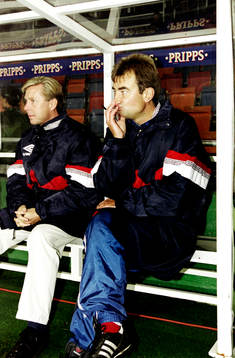 Claes Malmberg, ass. tränare och Tom Prahl, tränare i