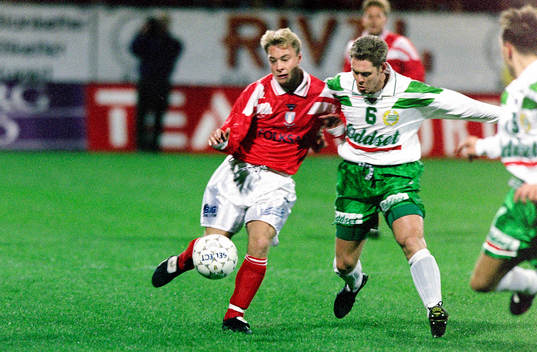 Anders Andersson, Malmö med bollen och Leif Strandh,