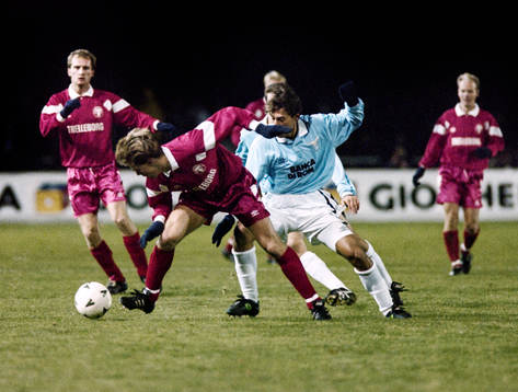 Fotboll, Uefa-cupen, Trelleborg - Lazio, 0-0