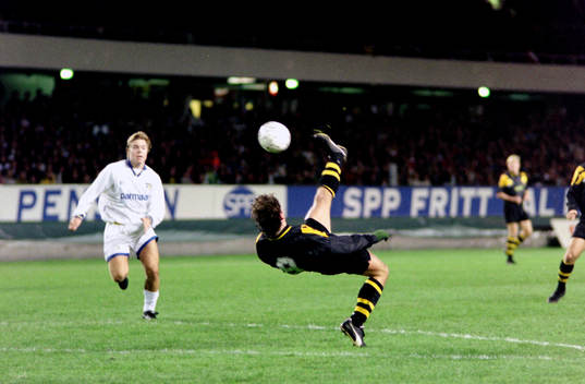 Dick Lidman, AIK med en bicykleta