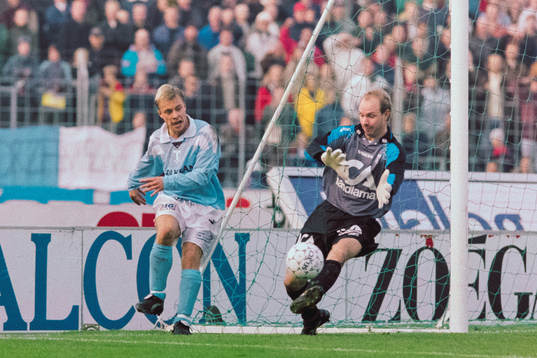 Anders Andersson, Malmö och Thomas Ravelli, målvakt,