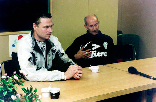 Sven Dahlkvist, tränare i Örebro och Torben Storm,