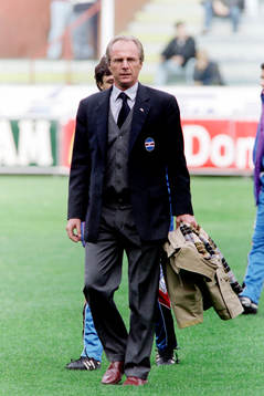 Sven-Göran Eriksson, tränare i Sampdoria