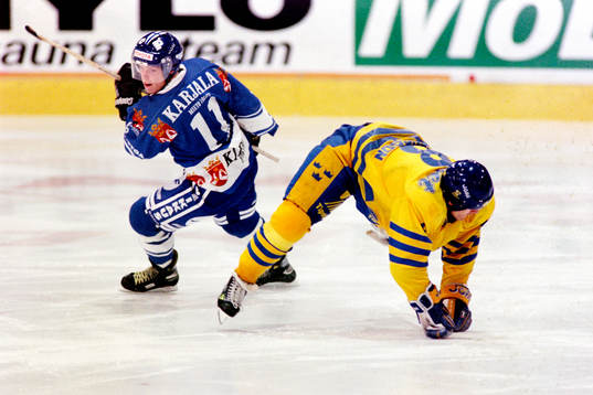 Saku Koivo, Finland och Magnus Svensson, Sverige