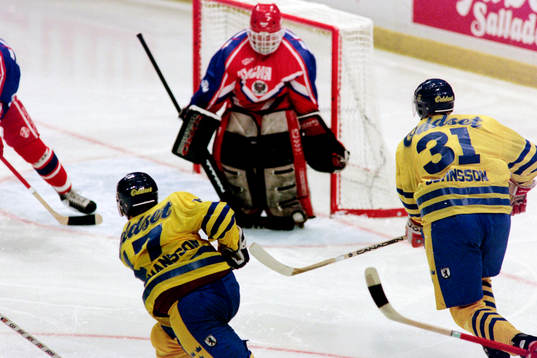 Ishockey, Sverige - Ryssland, 3-1