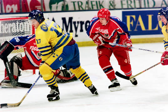 Andreas Johansson, Sverige framför rysslands målvakt