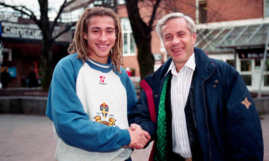 Henrik Larsson och Ove Kindvall