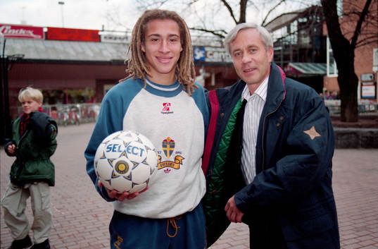 Henrik Larsson och Ove Kindvall
