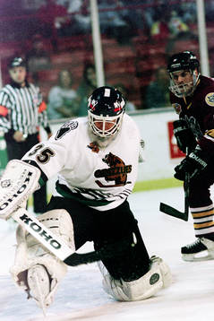 Tommy Salo, målvakt i Denver Grizzlies