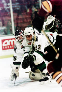 Tommy Salo, målvakt i Denver Grizzlies
