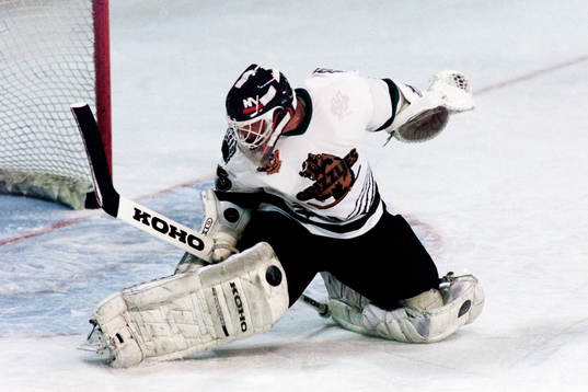 Tommy Salo, målvakt i Denver Grizzlies