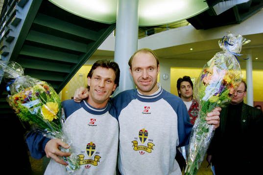 Pontus Kåmark och Thomas Ravelli