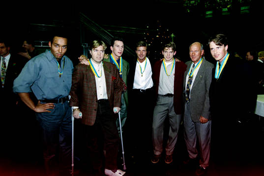 Martin Dahlin, Tomas Brolin, Patrik Andersson, Roland