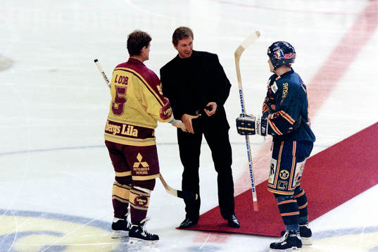 Håkan Loob, Färjestad, Wayne Gretzky och Charles Berglund