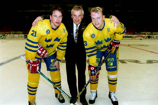 Peter Forsberg, Curt Lundmark, förbundskapten och Mats