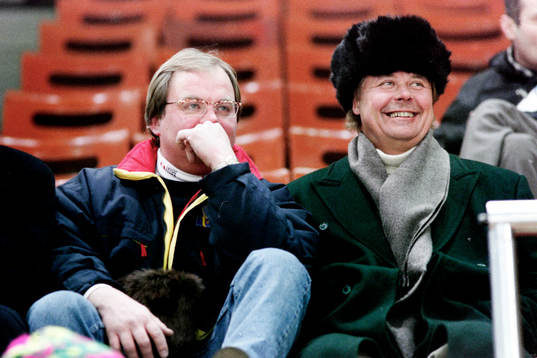Hannu Jortikka och Percy Nilsson, Malmö på läktaren