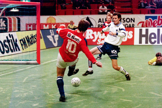 Leif Forsberg, GIF Sundsvall gör mål i matchen mot