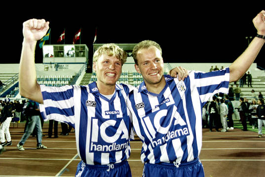 Mats Lilienberg och Mikael Martinsson, Göteborg jublar