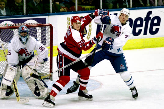 Rob Pearson, Washington och Uwe Krupp, Quebec i kamp