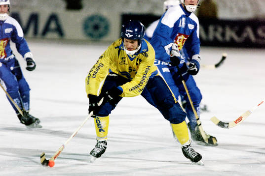 Bandy, VM, Sverige - Finland, 3-2