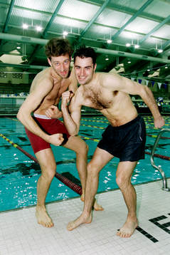 Hans Johansson och Stefan Jonsson, Sverige vid poolen