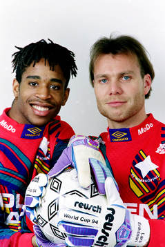 Målvakterna Eddie Gustafsson och Lars Eriksson