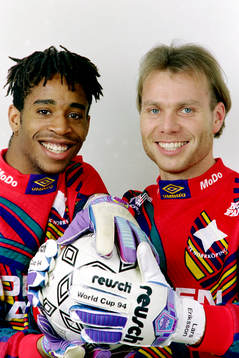 Målvakterna Eddie Gustafsson och Lars Eriksson