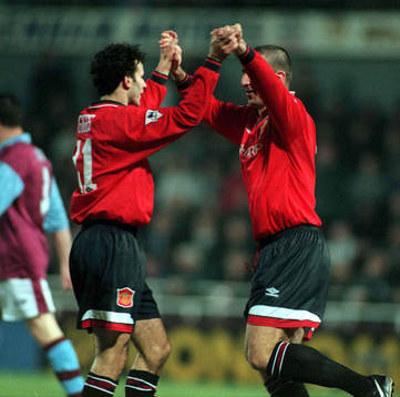 Fotboll, engelsk, Premiership, West Ham United - Manchester