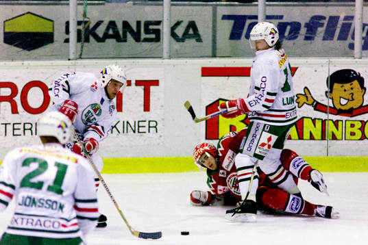 Peter Lundmark, Rögle stoppar en frölundaspelare