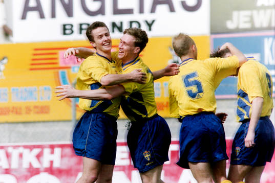 Jens Gustafson och Niklas Skoog, Sverige jublar