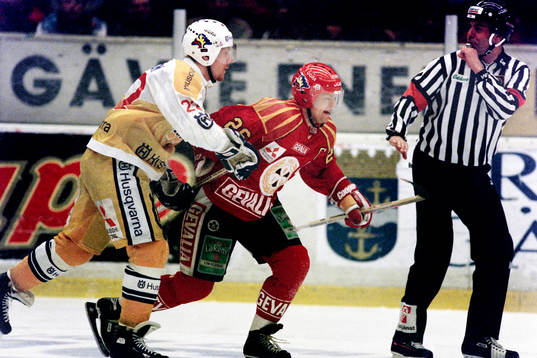 Johan Lindbom, HV71 och Anders Huss, Brynäs