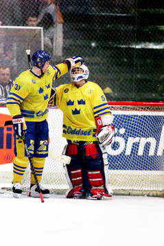 Robert Nordmark och Roger Nordström, målvakt, Sverige