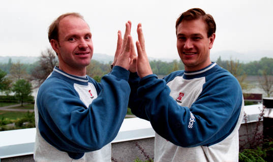 Målvakterna Thomas Ravelli och Bengt Andersson