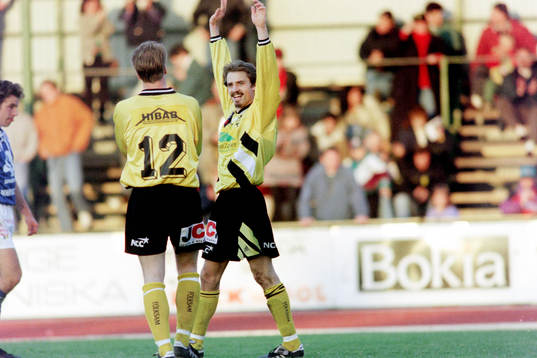 Magnus Arvidsson och Tomas Johansson, Hässleholm jublar