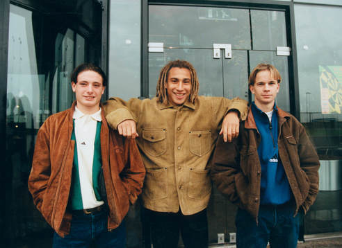 Fotboll, Feyenoord, fr.v. Daniel De Stefano, Henrik Larsson
