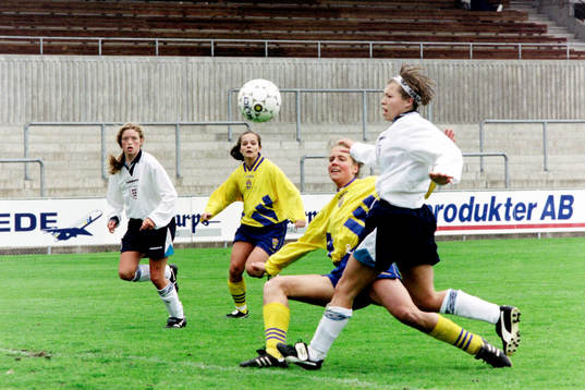 Anneli Wahlgren, Sverige i kamp om bollen