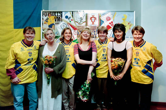 Fr. v Åsa Jakobsson, Susanne Alfvengren, Malin Andersson,