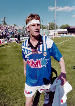 Jesper Mattsson, Halmstad med bandage om huvudet