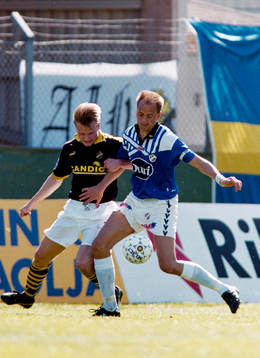 Robert Johansson, AIK och Tommy Andersson, Halmstad i kamp