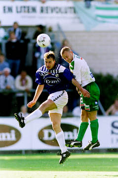 Peter Vougt, Halmstad i en nickduell med hammarbys Lars Asp