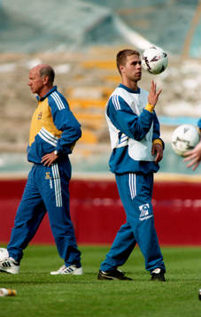 Tommy Svensson, förbundskapten, Sverige och Teddy Lucic