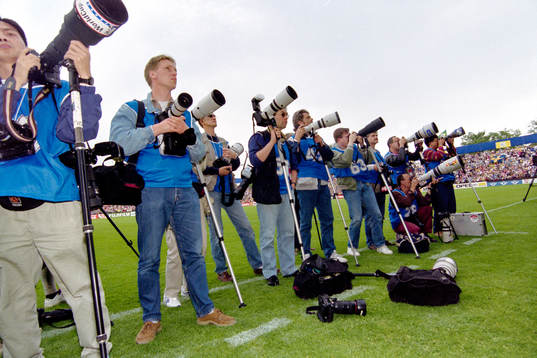 Fotografer på plats