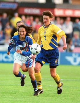 Bläddra bland fler bilder av Fotboll, Dam-VM, Sverige - Japan, 2-0