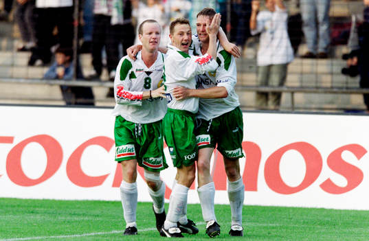 Johan Hammarström och Dan Sahlin, Hammarby jublar