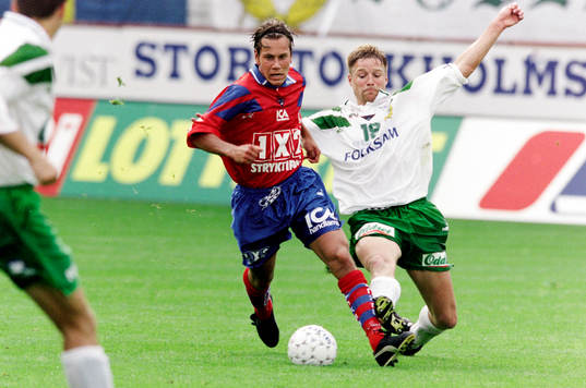 Marcus Lantz, Helsingborg med bollen utmanas av hammarbys
